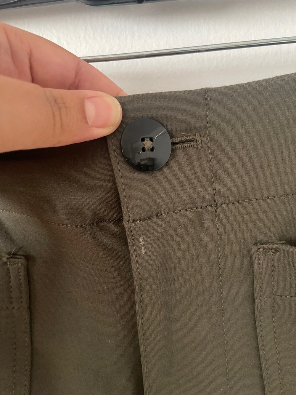 Anthropologie Maeve The Colette Olive Wide-Leg Pants - Picture 5 of 9